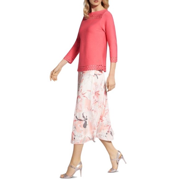 Basler Scalloped Hem Cutout Detail Sweater - Picture 9 of 9